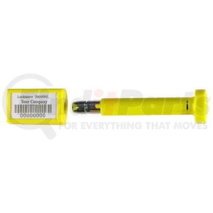 49082 by JJ KELLER - Locktainer 2000SHL Bolt Seal - Yellow - Personalized Barcoded