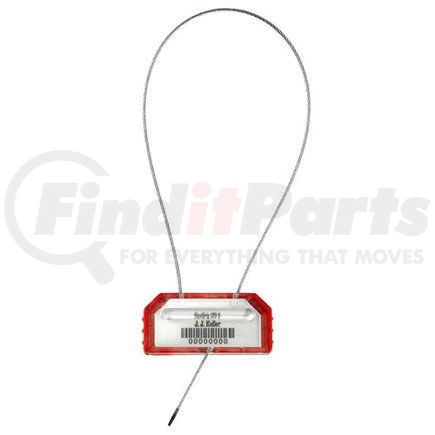 49083 by JJ KELLER - FlexiGrip™ 1.2 mm Cable Seal - 14" Red - Personalized