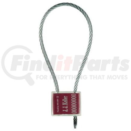 49088 by JJ KELLER - FlexiGrip™ 5.0 mm Cable Seal - 14" Red - Personalized