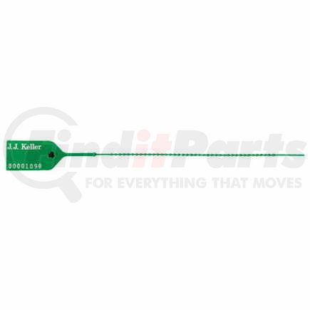 49089 by JJ KELLER - Ultralight-Duty Pull-Tight Plastic Seal - 9" Green - Stock