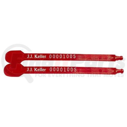 49101 by JJ KELLER - Plastic Twin Tote Security Seal - 5.5" Red - Stock