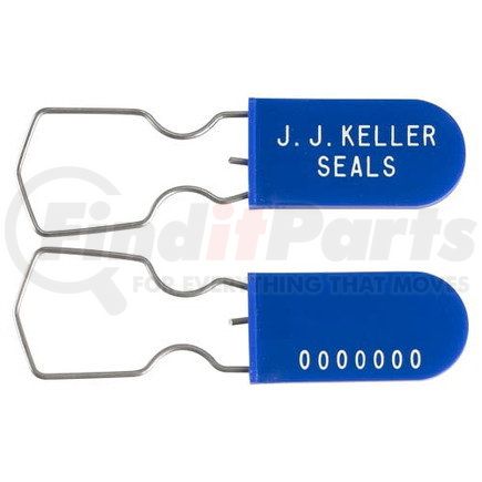 49106 by JJ KELLER - Plastic-Wire Padlock Security Seal - 3" Blue - Personalized