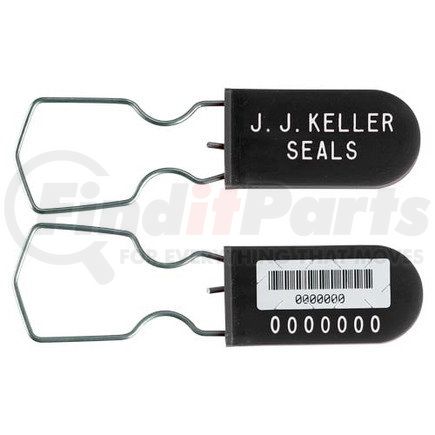 49116 by JJ KELLER - Plastic-Wire Padlock Security Seal - 3" Black - Personalized Barcoded