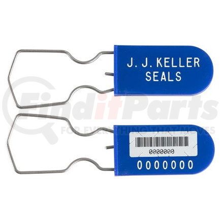49117 by JJ KELLER - Plastic-Wire Padlock Security Seal - 3" Blue - Personalized Barcoded