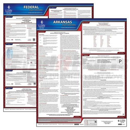 45073 by JJ KELLER - 2022 Arkansas & Federal Labor Law Posters - State & Federal Poster Set (Spanish)