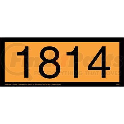 45233 by JJ KELLER - 1814 Orange Panel - 4 mil Vinyl Removable Adhesive