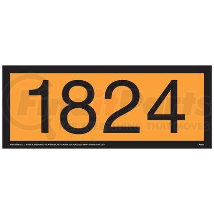 45235 by JJ KELLER - 1824 Orange Panel - 4 mil Vinyl Removable Adhesive