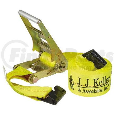 46241 by JJ KELLER - J. J. Keller 4" Wide Ratchet Strap w/Flat Hooks - 4" x 30'