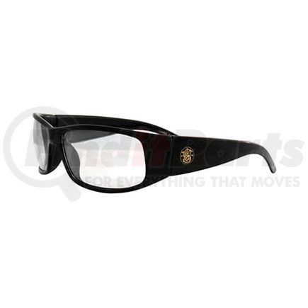 46463 by JJ KELLER - Jackson Safety Smith & Wesson Elite Safety Glasses - Black Frame, Clear Anti-Fog Lens