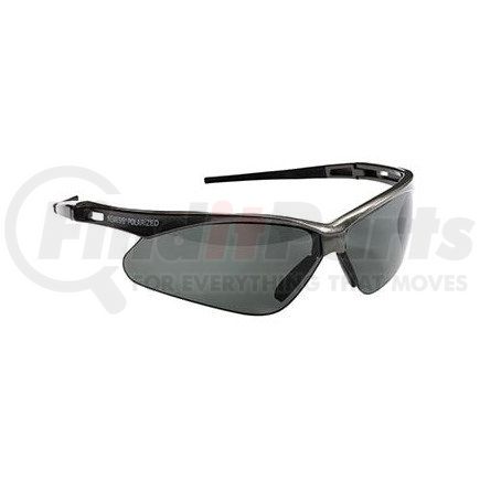 46474 by JJ KELLER - Jackson Safety V30 Nemesis™ Polarized Safety Eyewear - Black Frame, Smoke Mirror Lens