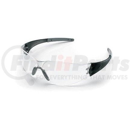 46528 by JJ KELLER - MCR Safety Crews CK2 CheckMate2 Safety Glasses - Smoke Frame, Clear Anti-Scratch Lens