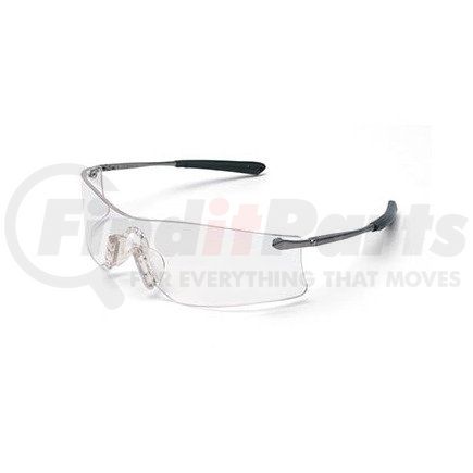 46530 by JJ KELLER - MCR Safety Crews Rubicon Glasses - Platinum Frame, Clear Anti-Fog Lens