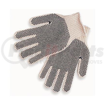 46601 by JJ KELLER - MCR Safety 9660LM PVC Dot Cotton/Poly Gloves - Size Large, Sold in Packs of 12 Pair