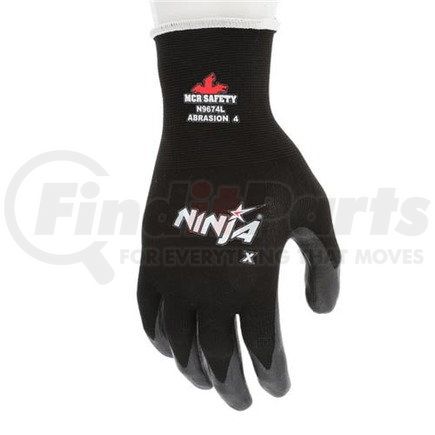 46637 by JJ KELLER - MCR Safety N9674 Ninja Dipped Work Gloves - Large, Sold in Packs of 12 Pair