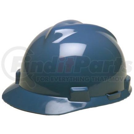 46786 by JJ KELLER - MSA V-Gard Fas-Trac 4pt Standard Cap - Fas-Trac Suspension, Blue