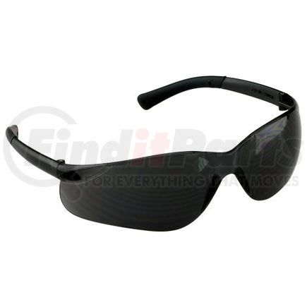 46509 by JJ KELLER - MCR Safety Crews BearKat Safety Glasses - Frost Black Frame, Silver Mirror Anti-Scratch Lens