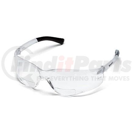 46513 by JJ KELLER - MCR Safety Crews BearKat Magnifier Safety Glasses - Clear Frame, Clear Lens +1.0 Diopter