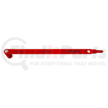 51320 by JJ KELLER - Plastic Light-Duty Trailer Seal - 7.9" Red- Personalized