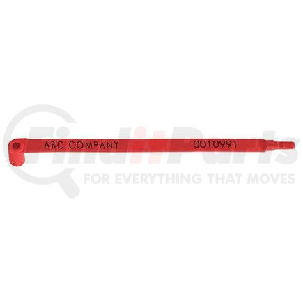 51331 by JJ KELLER - Plastic Heavy-Duty Trailer Seal - 7.9" Red - Personalized