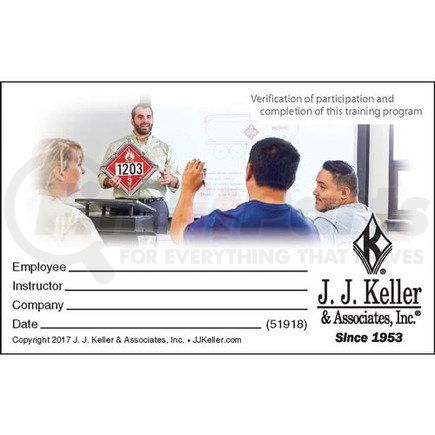 51918 by JJ KELLER - Hazmat: Training for All Employees - Wallet Cards - Wallet Cards