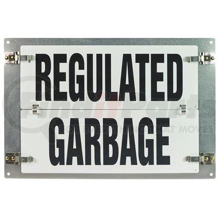 52024 by JJ KELLER - Flip-File Sign, Regulated Garbage, Medium, 1-Legend - Flip-File Sign