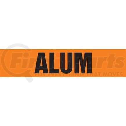 52616 by JJ KELLER - Alum Pipe Marker - ASME/ANSI - Orange, Self-Stick Vinyl, 2.5" x 12"