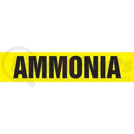 JJ Keller 52646 Ammonia Pipe Marker - ASME/ANSI - Yellow, Snap Tite, 14" x 12"