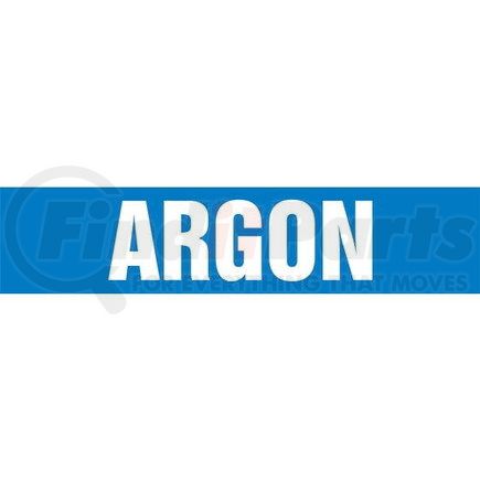 52672 by JJ KELLER - Argon Pipe Marker - ASME/ANSI - Blue, Self-Stick Vinyl, 1" x 8"