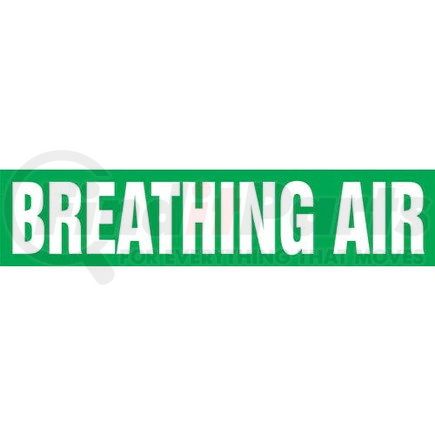 52799 by JJ KELLER - Breathing Air Pipe Marker - ASME/ANSI - Green, Self-Stick Vinyl, 1.5" x 8"