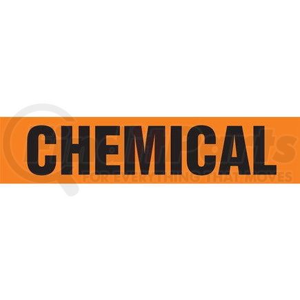 JJ Keller 52873 Chemical Pipe Marker - ASME/ANSI - Orange, Snap Tite, 9" x 8"