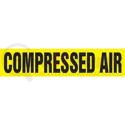 53008 by JJ KELLER - Compressed Air Pipe Marker - ASME/ANSI - Yellow, Snap Tite, 14" x 12"