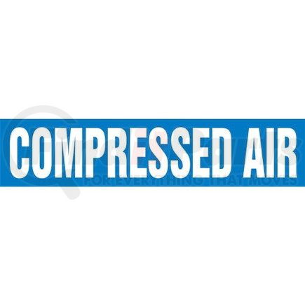 53020 by JJ KELLER - Compressed Air Pipe Marker - ASME/ANSI - Blue, Snap Tite, 6" x 8"