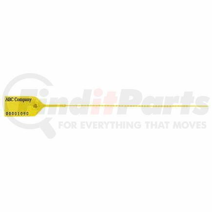 49145 by JJ KELLER - Ultralight-Duty Pull-Tight Plastic Seal - 9" Yellow - Personalized
