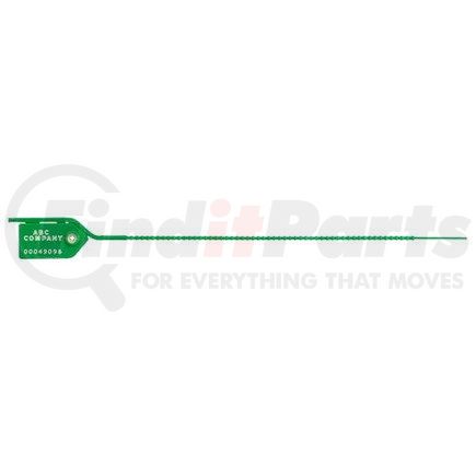 49155 by JJ KELLER - Medium Duty Tear Away Pull-Tight Plastic Seal - 10" Green - Personalized