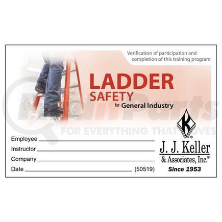 50519 by JJ KELLER - Ladder Safety for General Industry - Wallet Card - English Wallet Card