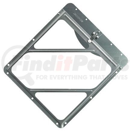 50551 by JJ KELLER - Aluminum Placard Holder With Top Plate - Placard Holder With Top Plate - Unpainted