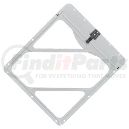 50552 by JJ KELLER - Aluminum Placard Holder With Top Plate - Placard Holder With Top Plate - Painted White