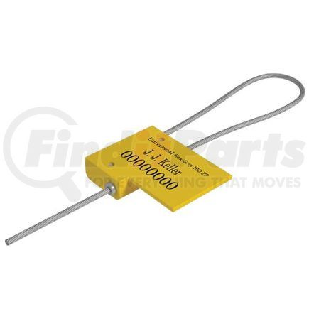 50718 by JJ KELLER - FlexiGrip™ 1.8 mm Cable Seal - 14" Yellow - Personalized