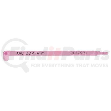 50885 by JJ KELLER - Plastic Heavy-Duty Trailer Seal - 7.9" Pink - Personalized