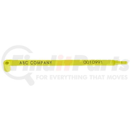 50887 by JJ KELLER - Plastic Heavy-Duty Trailer Seal - 7.9" Yellow - Personalized