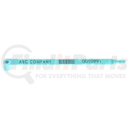 50889 by JJ KELLER - Plastic Heavy-Duty Trailer Seal - 7.9" Light Blue - Personalized Barcoded