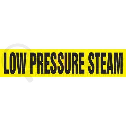 53700 by JJ KELLER - Low Pressure Steam Pipe Marker - ASME/ANSI - Yellow, Self-Stick Vinyl, 1" x 8"