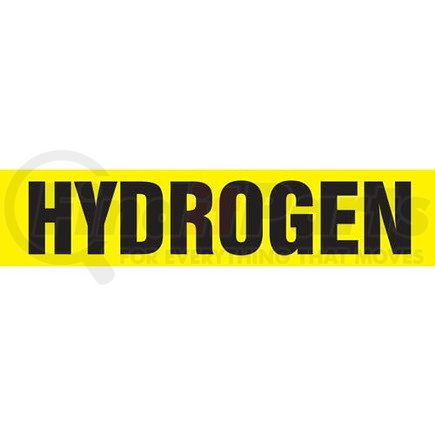 JJ Keller 53839 Hydrogen Pipe Marker - ASME/ANSI - Yellow, Snap Tite, 14" x 12"