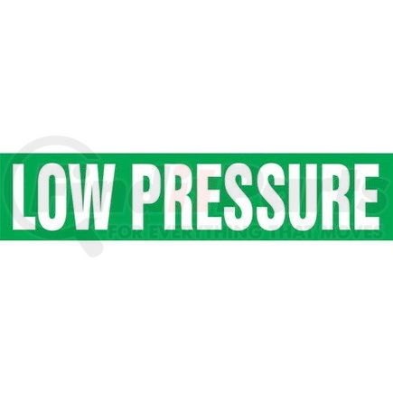 53938 by JJ KELLER - Low Pressure Pipe Marker - ASME/ANSI - Green, Self-Stick Vinyl, 1.5" x 8"