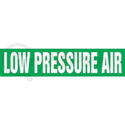 53944 by JJ KELLER - Low Pressure Air Pipe Marker - ASME/ANSI - Green, Self-Stick Vinyl, 1" x 8"