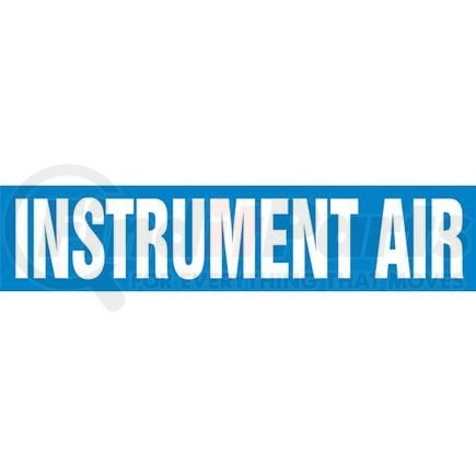 53899 by JJ KELLER - Instrument Air Pipe Marker - ASME/ANSI - Blue, Snap Tite, 14" x 12"