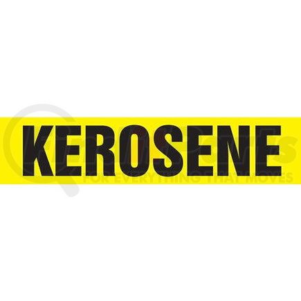 JJ Keller 53906 Kerosene Pipe Marker - ASME/ANSI - Yellow, Snap Tite, 14" x 12"