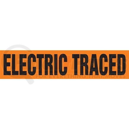 JJ Keller 53306 Electric Traced Pipe Marker - ASME/ANSI - Orange, Snap Tite, 9" x 8"