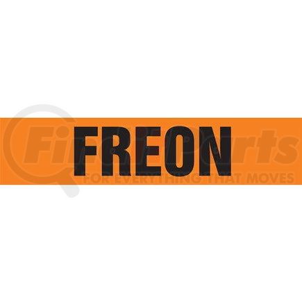 JJ Keller 53397 Freon Pipe Marker - ASME/ANSI - Orange, Snap Tite, 14" x 12"