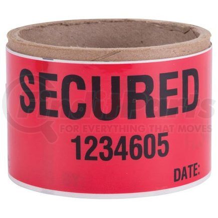 55426 by JJ KELLER - Void Open - Tamper Evident Drum Label - 6"x2" 500/Roll - Red Stock